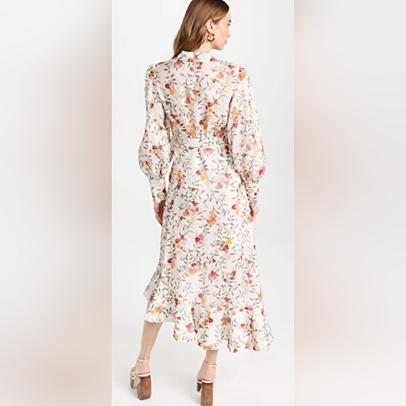 Zimmermann ElkaVine Linen Floral Wrap Dress Size 3 (US 8–10) - Picture 2 of 15